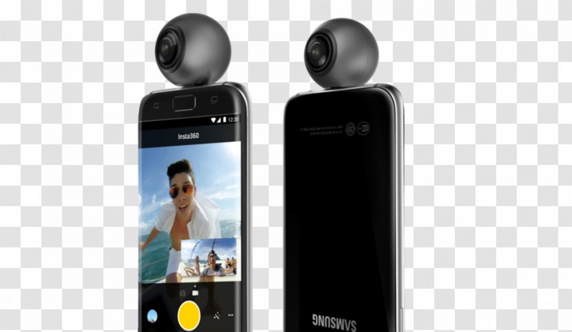 Android Insta360 Omnidirectional Camera Immersive Video - Feature Phone - 360 Transparent PNG