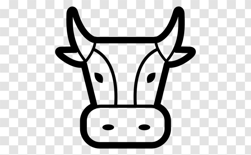 Cattle Drawing Bull - Black And White Transparent PNG