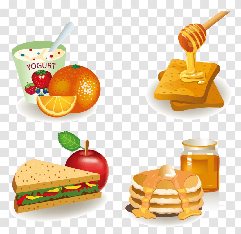 Breakfast Toast Vector Graphics Food Clip Art - Dish - Beakfast Ornament Transparent PNG