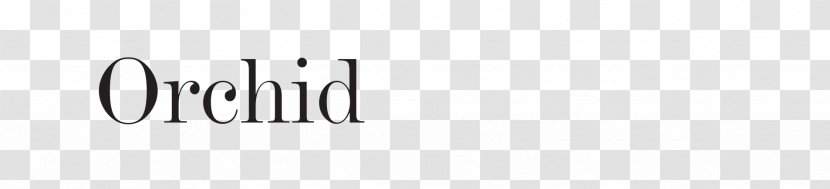 Logo Brand White Font - Flower Orchid Transparent PNG