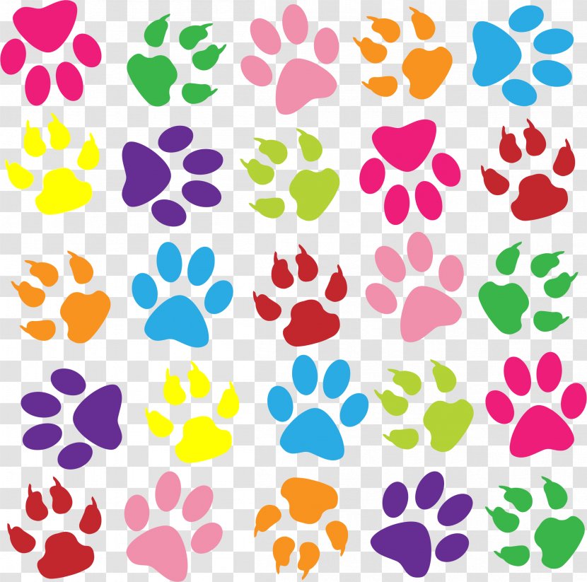 Paper Paw Printing Clip Art - Heart - Pattern Transparent PNG