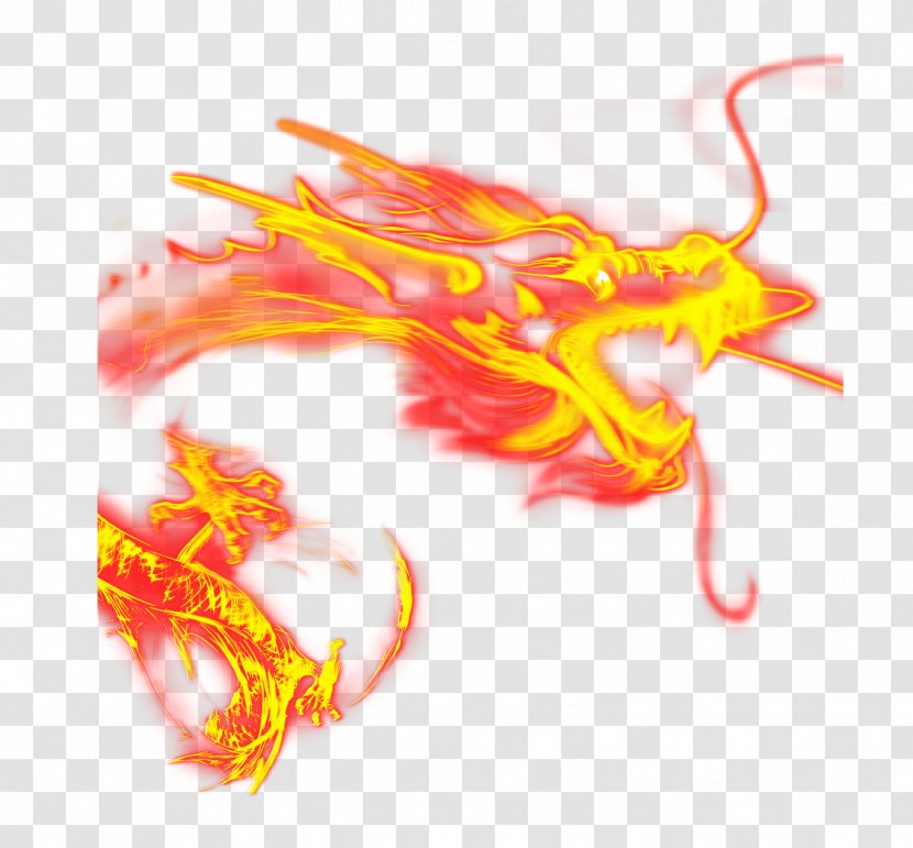 Chinese Dragon Fire - Flame - New Year Transparent PNG