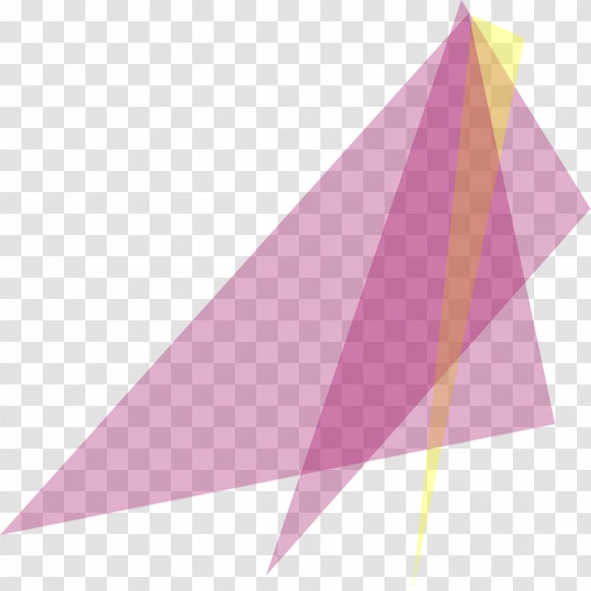 Triangle - Purple - Creative Geometric Transparent PNG