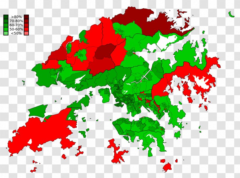 Hong Kong Blank Map - Vector - Margin Transparent PNG