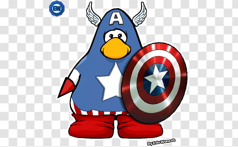 Captain America's Shield Club Penguin Nightclub - Fictional Character - America Transparent PNG