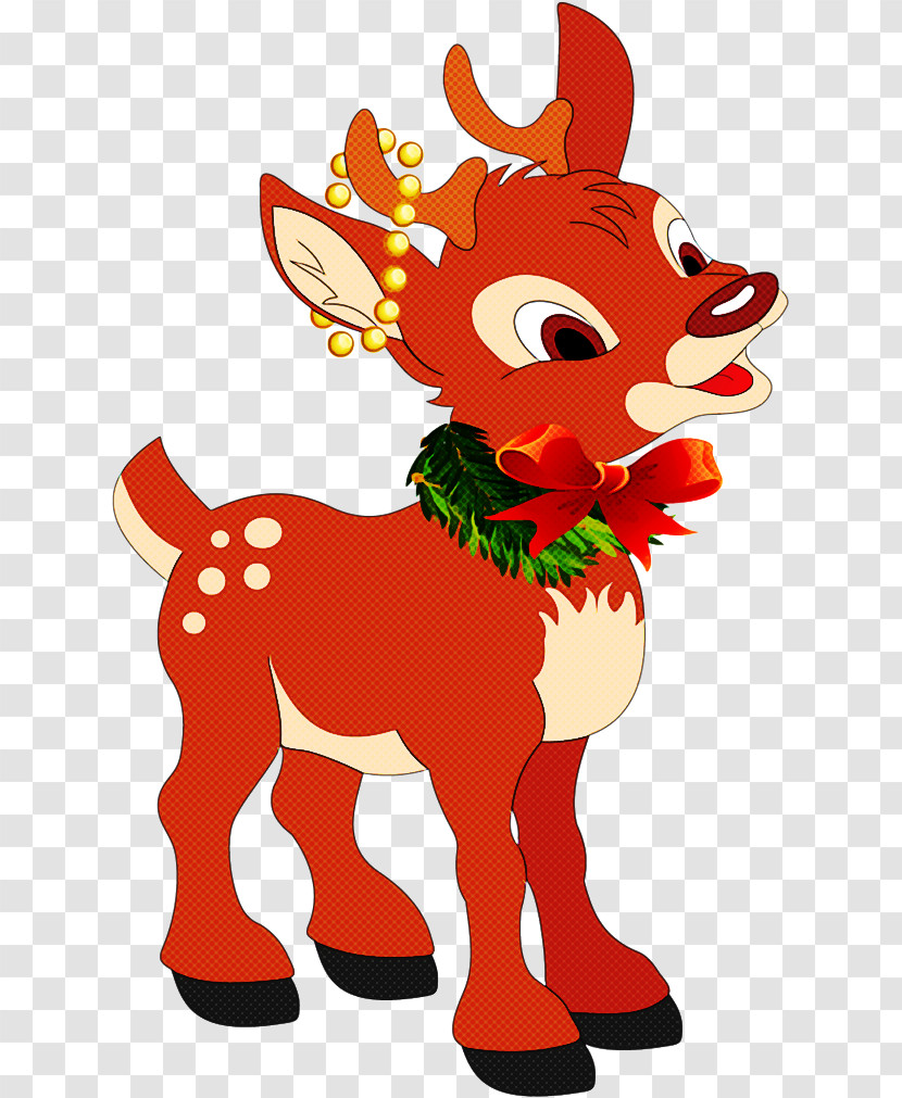 Cartoon Deer Animal Figure Tail Fawn Transparent PNG
