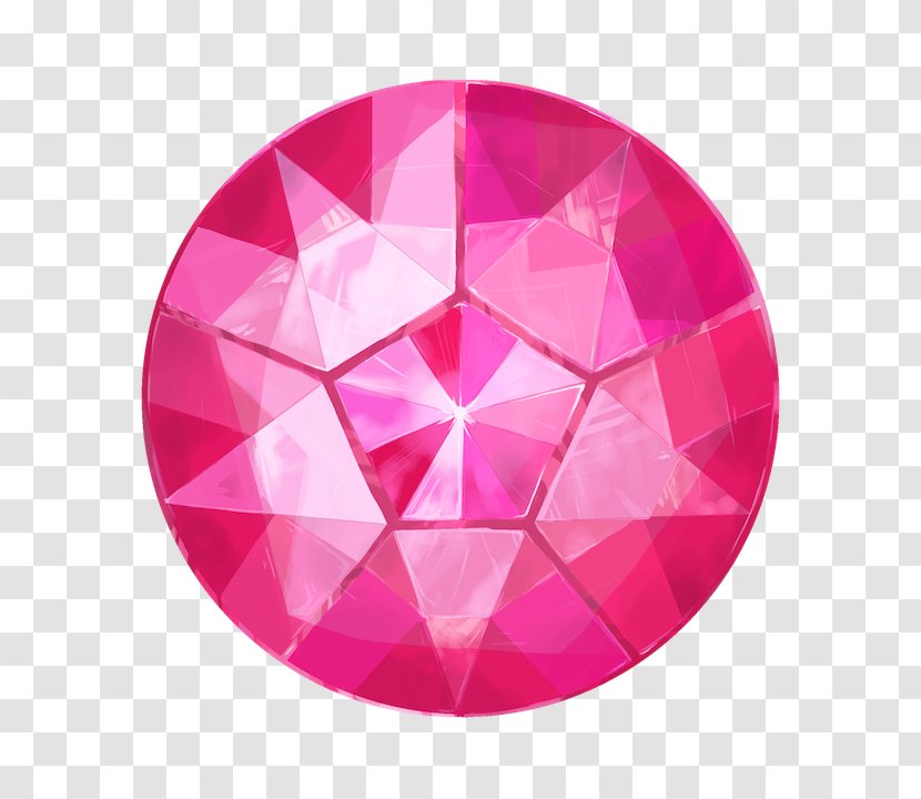 Gemstone Rose Quartz Ruby Drawing - Steven Universe - Gems Transparent PNG