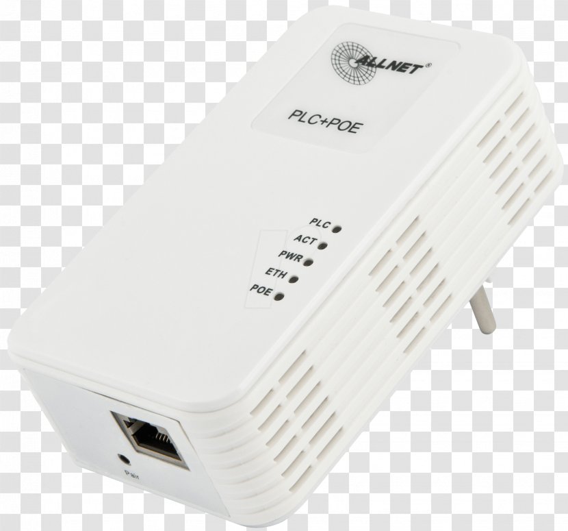 Adapter Power Over Ethernet Power-line Communication ALLNET HomePlug - Gigabit - Local Area Network Transparent PNG