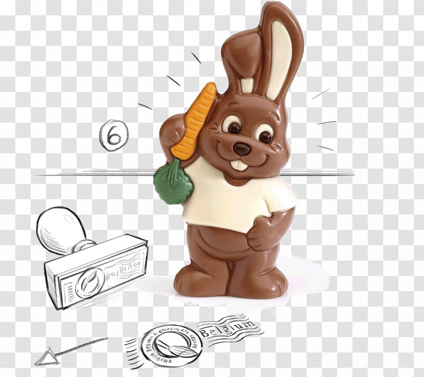 Easter Bunny Tiny Rails Chocolate Rabbit - Lollipop Transparent PNG