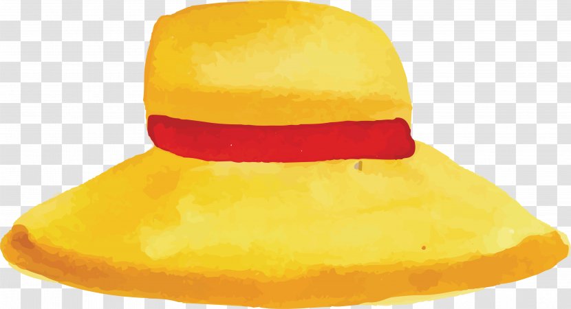 Straw Hat Yellow - Headgear Transparent PNG