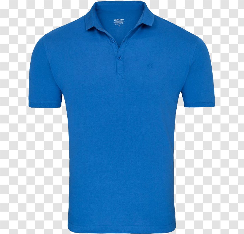 Printed T-shirt Polo Shirt Blue - Collar Transparent PNG