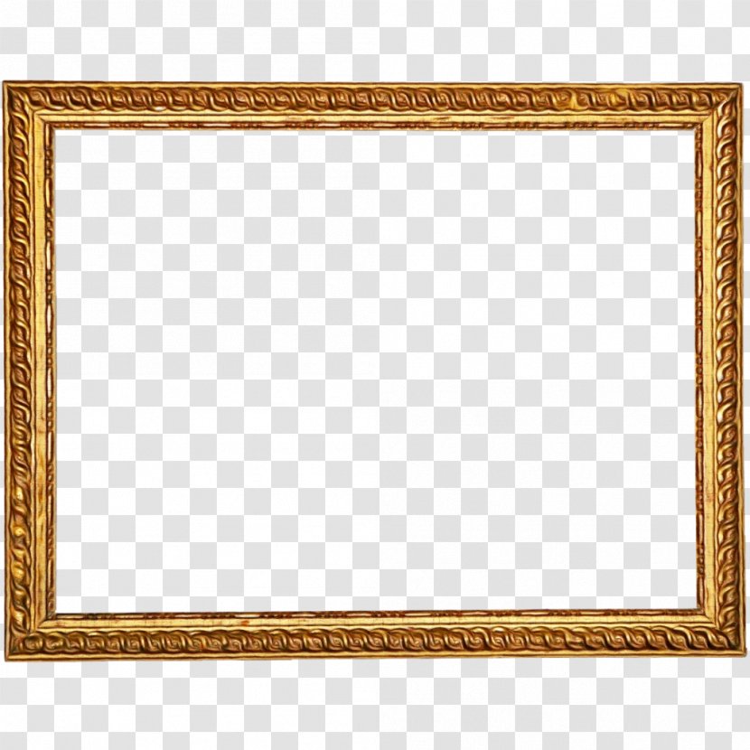 Background Gold Frame - Wood - Interior Design Rectangle Transparent PNG