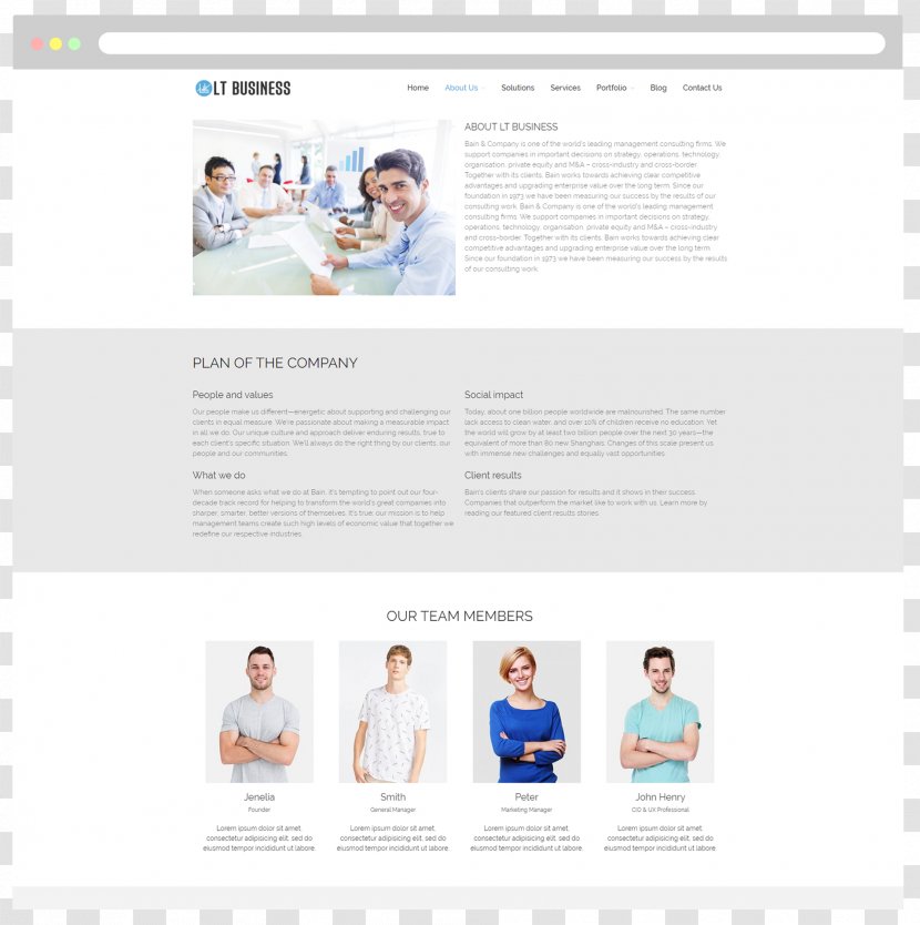 Web Page Logo Business - Theme Transparent PNG