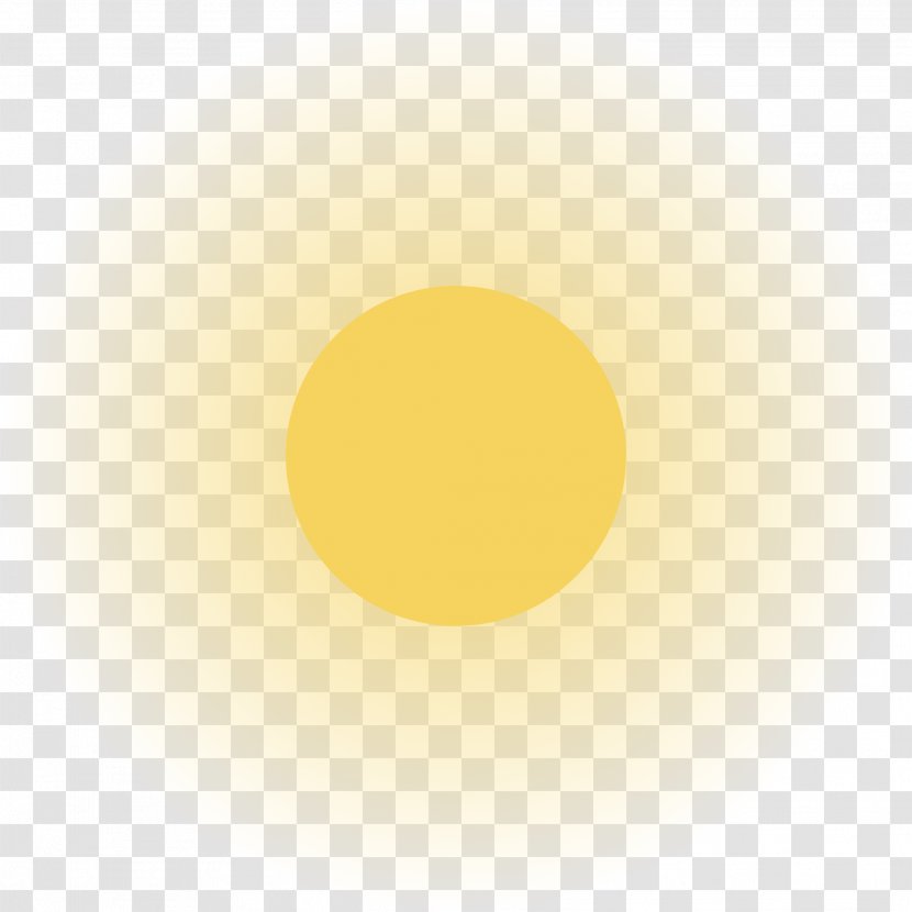 Yellow Circle Pattern - Vector Golden Sun Transparent PNG