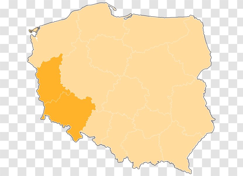 Map Orange Polska Ecoregion Transparent PNG