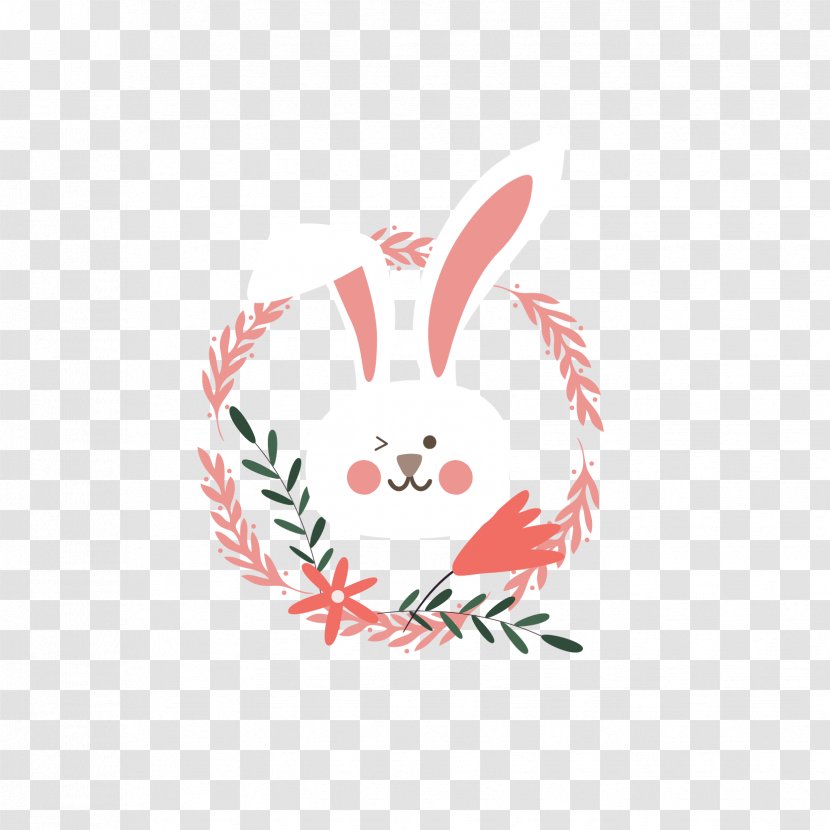 White Rabbit European Wreath - Crown - Head Garland Transparent PNG