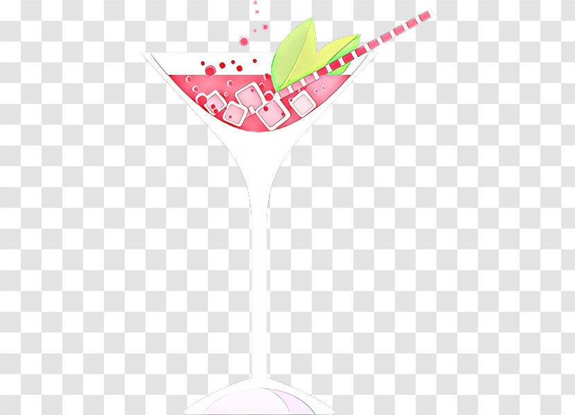 Martini Glass Pink Drink Martini Cocktail Transparent PNG
