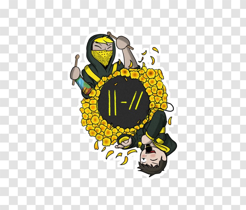 Honey Bee Logo Clip Art Illustration - Brand - Tyler Joseph Josh Dun Transparent PNG
