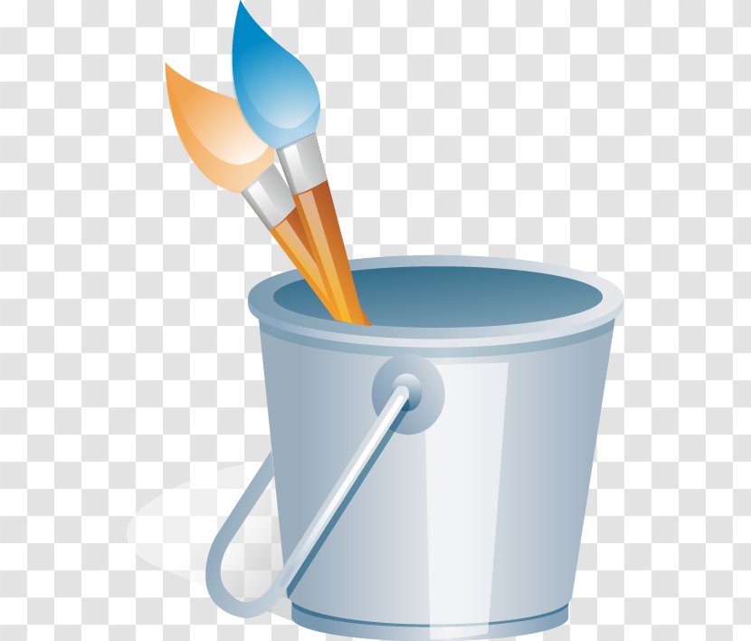 Painting - Painter - Painters Paint Bucket Tool Vector Material Transparent PNG