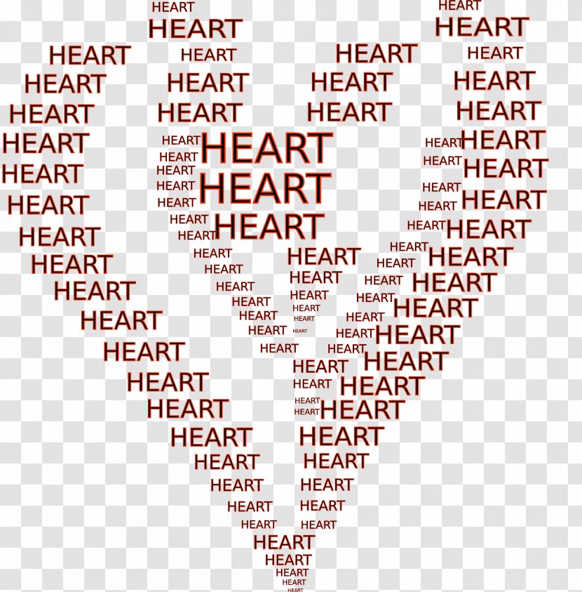 Word Heart ASCII Art - Flower Transparent PNG