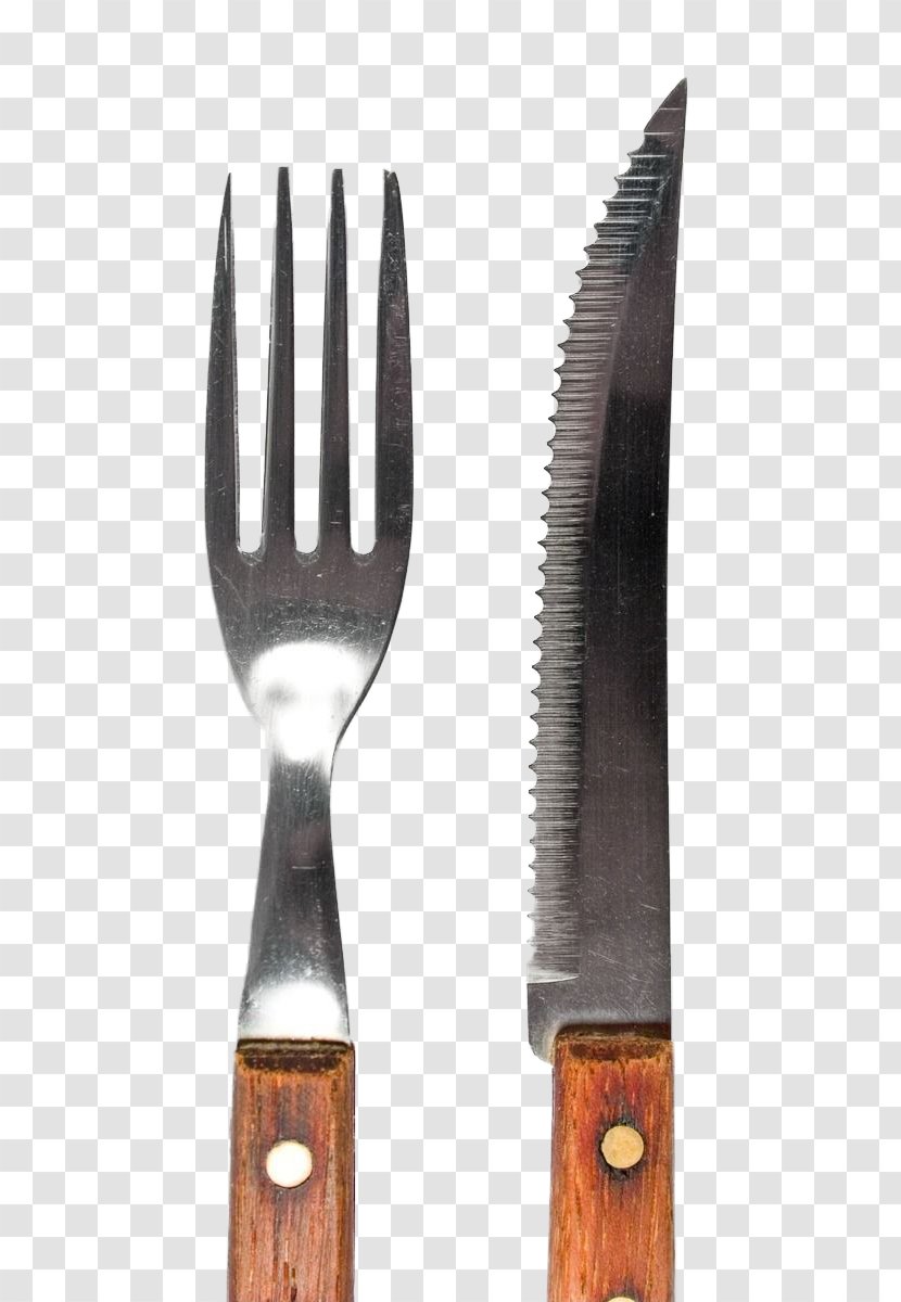 Fork Steak Knife Tableware - Cold Weapon - A And Buckle-free Material Transparent PNG