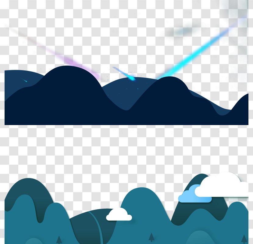 Peak Mountain Euclidean Vector - Drawing - Hand-painted Peaks Transparent PNG