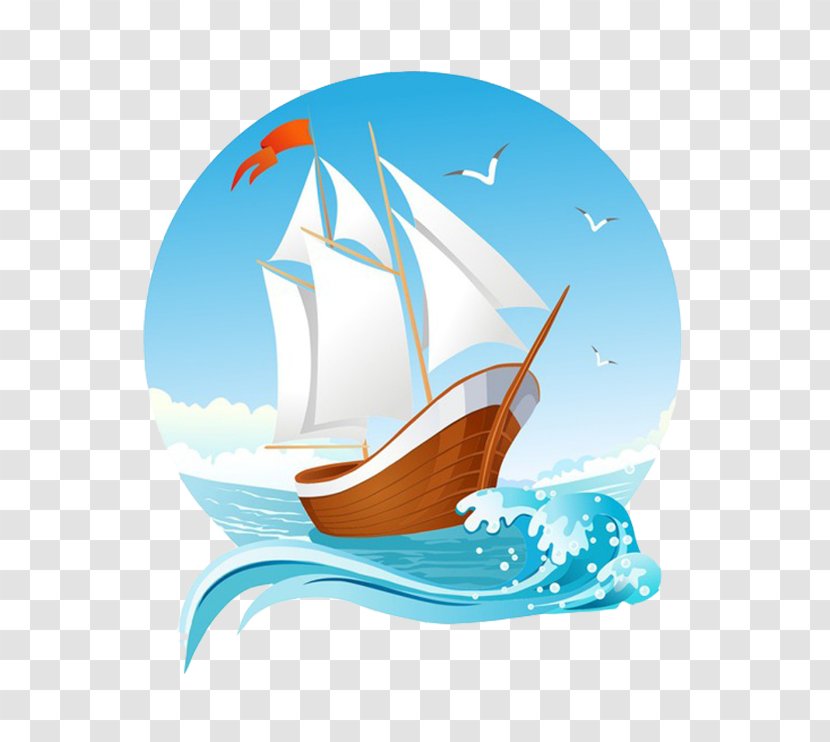 Sailing Ship Sailboat - Water Transparent PNG