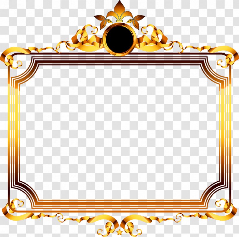 Gold Download - Luxury - Decorative Frame Transparent PNG