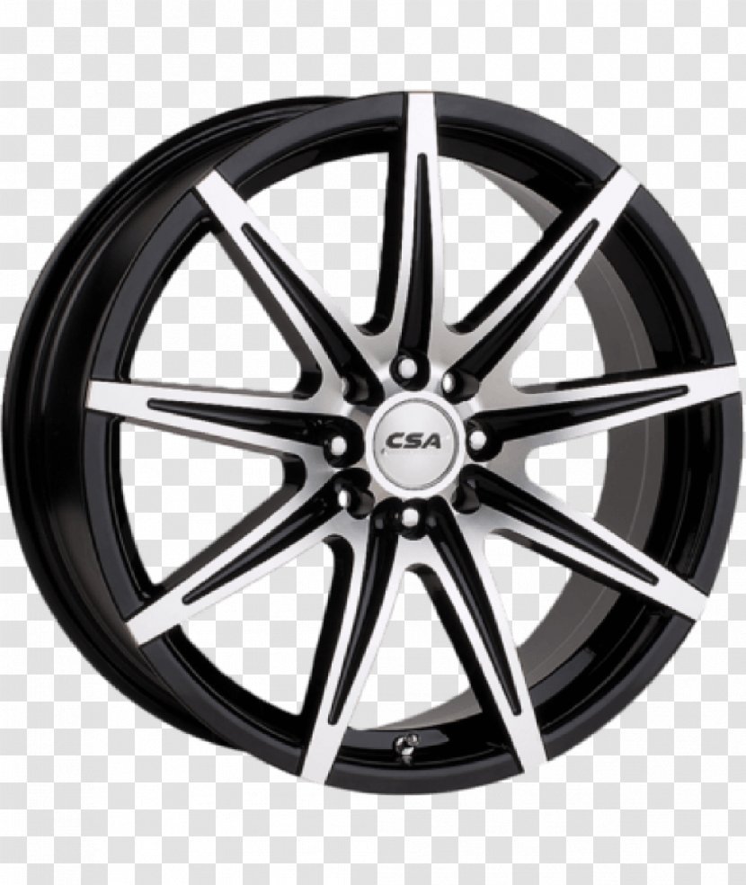 Car Alloy Wheel Rim Tire - Black Transparent PNG
