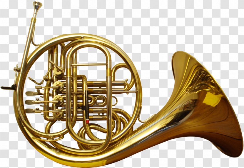 French Horns Musical Instruments Brass Woodwind Instrument - Flower - Trombone Transparent PNG
