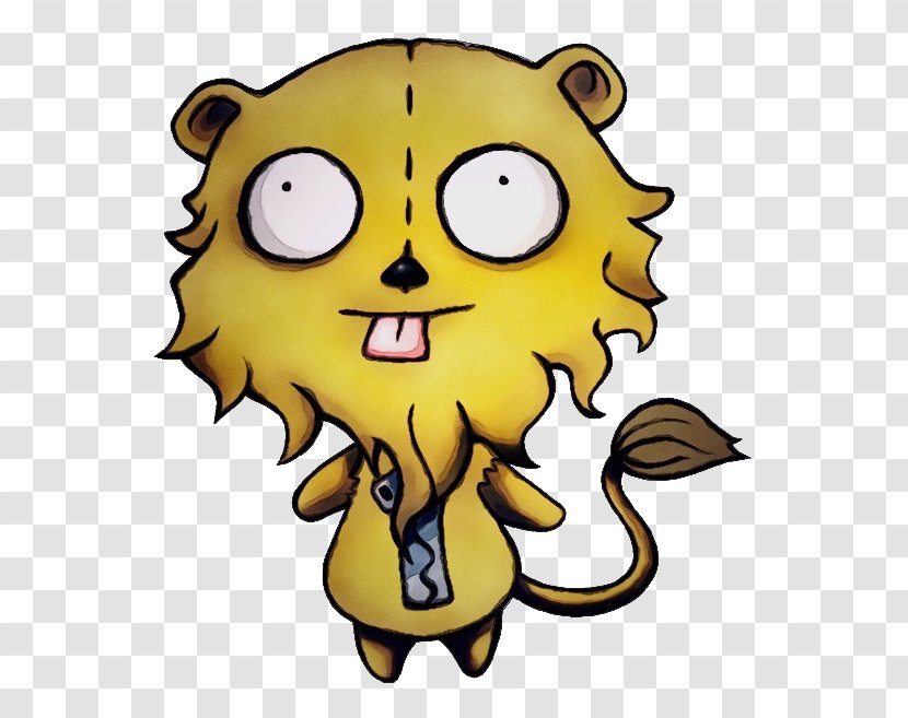 Cat Background - Yellow - Smile Cartoon Transparent PNG
