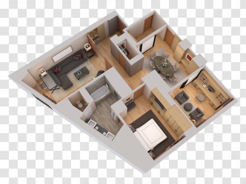 3D Floor Plan House Interior Design Services Transparent PNG