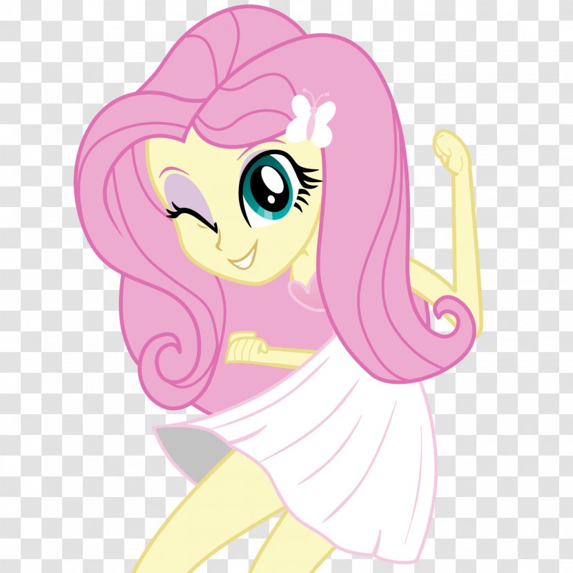Fluttershy My Little Pony: Equestria Girls Vector Graphics - Silhouette - Fluttering Transparent PNG