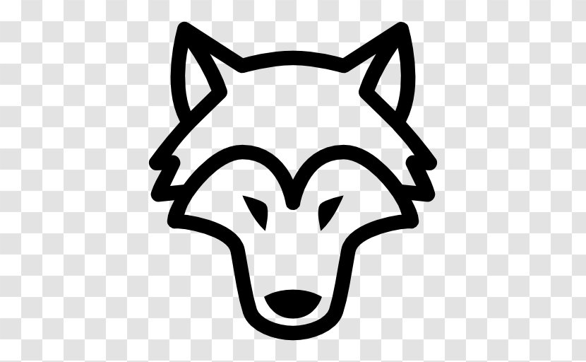 Gray Wolf Clip Art - Black - Hair Style Transparent PNG