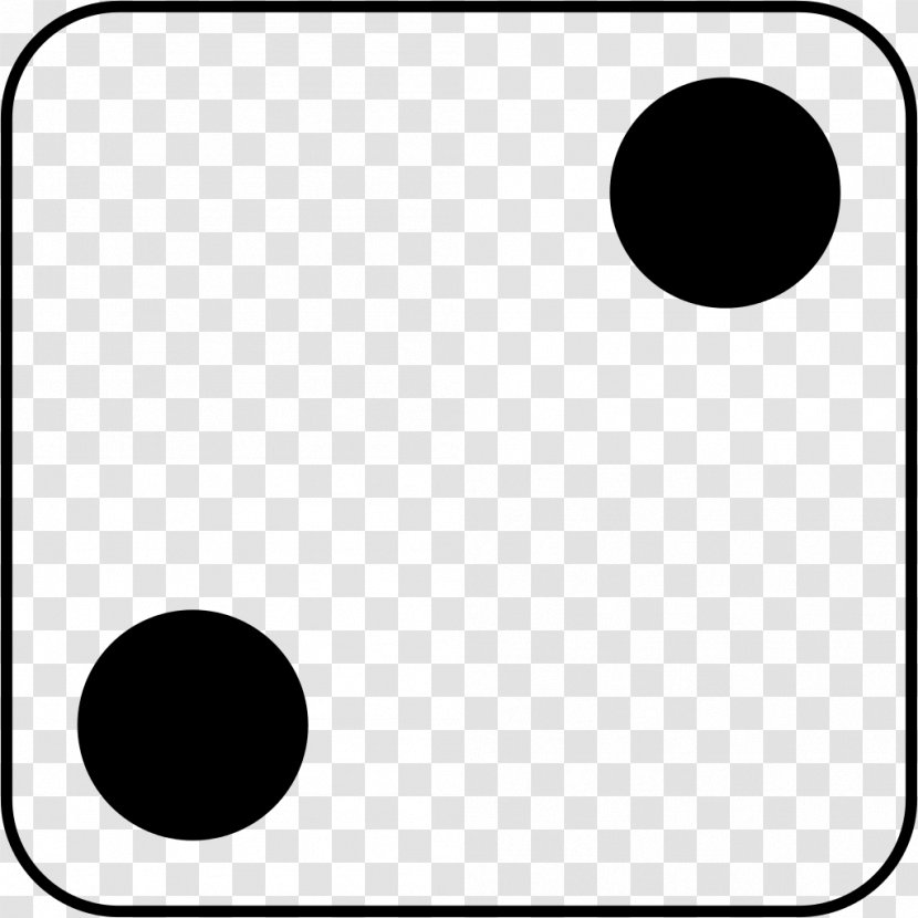 Dice Black And White Number Clip Art - Text Transparent PNG