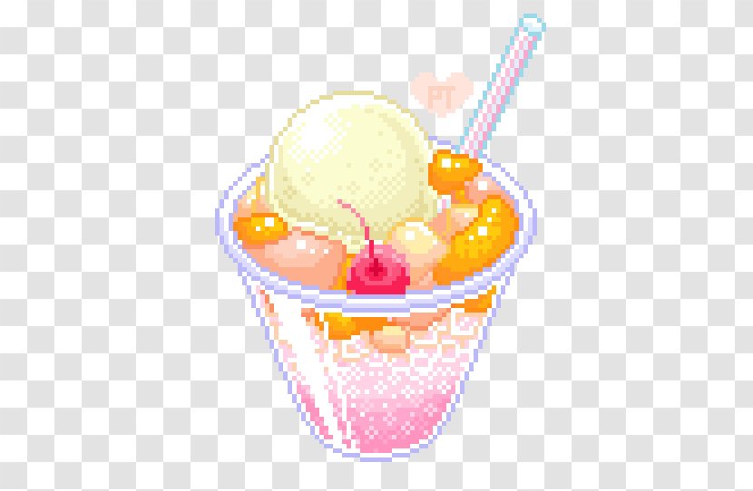 Pixel Art Drawing - Kavaii - Sundae Transparent PNG