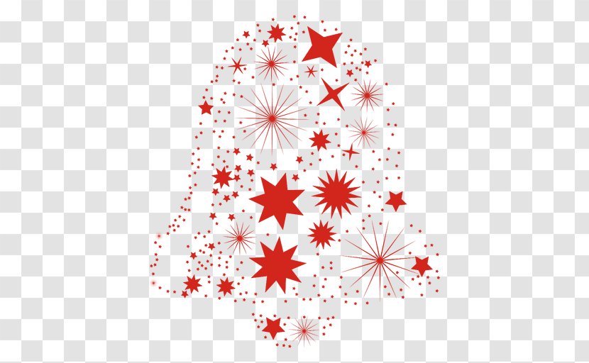 Christmas Star Candy Cane - Paper Transparent PNG