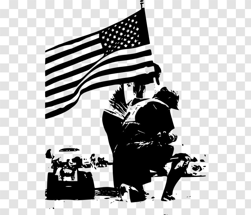 Memorial Day Black And White Clip Art - Monochrome Photography - Usa Transparent PNG