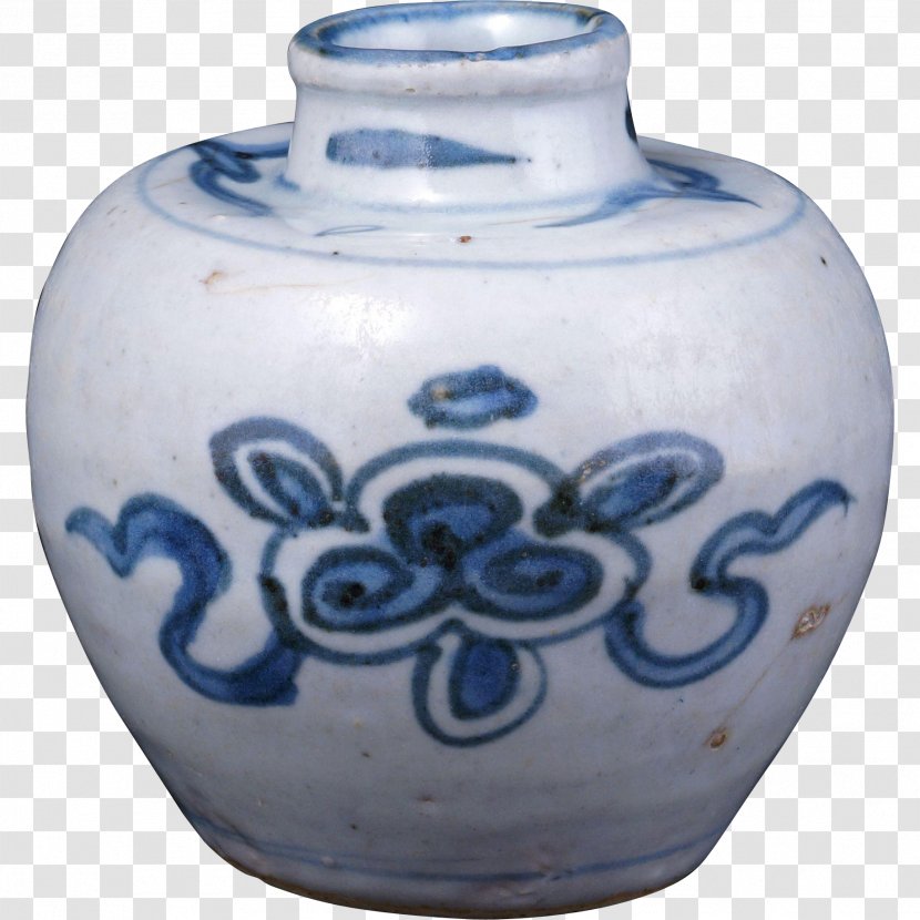 Ming Dynasty Blue And White Pottery Chinese Ceramics - Ceramic - Vase Transparent PNG