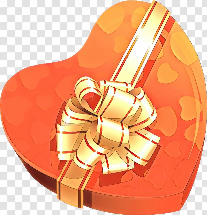 Orange - Heart - Metal Transparent PNG