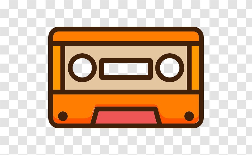 Rectangle Area Line Clip Art - Audio Cassette Transparent PNG