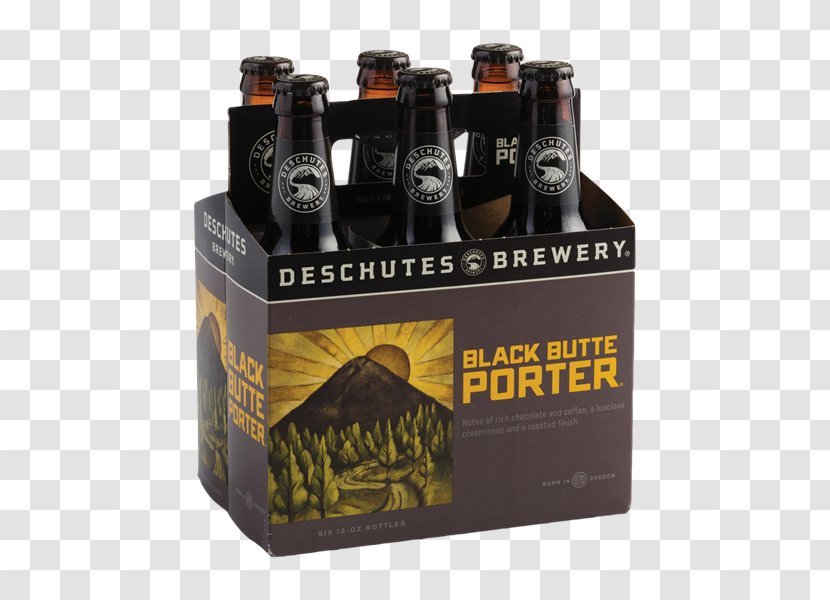 Ale Beer Bottle Deschutes Brewery Black Butte Porter Lager Transparent PNG