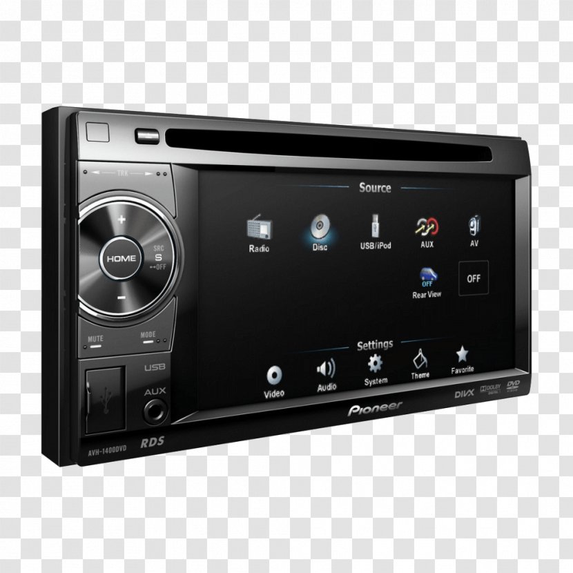 Pioneer Corporation DVD Touchscreen ISO 7736 Vehicle Audio - Electronics - Dvd Transparent PNG
