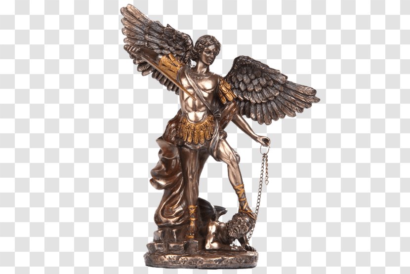 Michael Bronze Sculpture Statue Archangel - Angel Transparent PNG