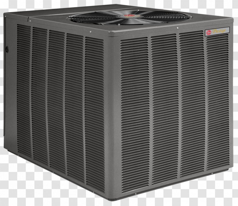 Furnace Air Conditioning HVAC Rheem Seasonal Energy Efficiency Ratio - Condenser - House Transparent PNG