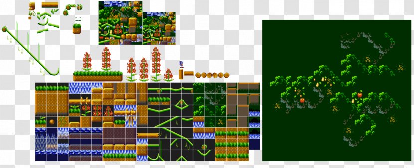 Pixel Art Sonic Mania DeviantArt The Hedgehog 2 - Tree - Atlantica Water Park Transparent PNG