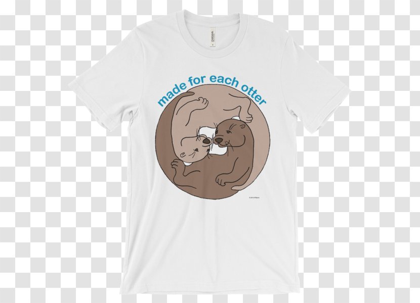 T-shirt YouTube Sleeve Otter Shoulder - Silhouette - Made For Each Other Transparent PNG