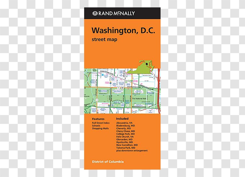 Rand McNally StreetFinder: Washington, D.C. & Vicinity Atlas - District Of Columbia - Map Transparent PNG