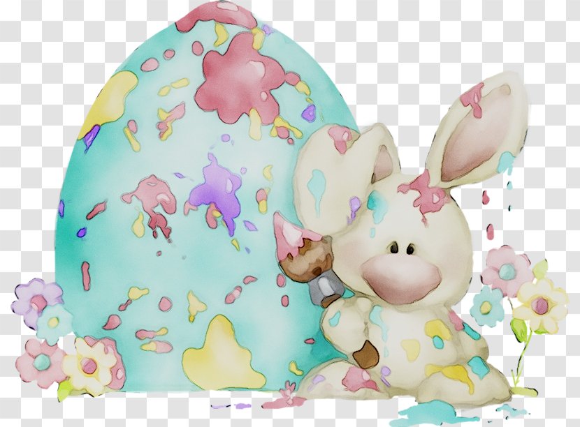 European Rabbit Stuffed Animals & Cuddly Toys Hare Clip Art - Flower - Heart Transparent PNG