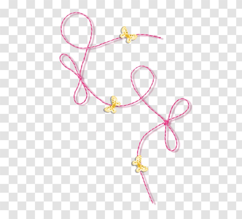 Ribbon Rope Image Silk - Body Jewelry Transparent PNG